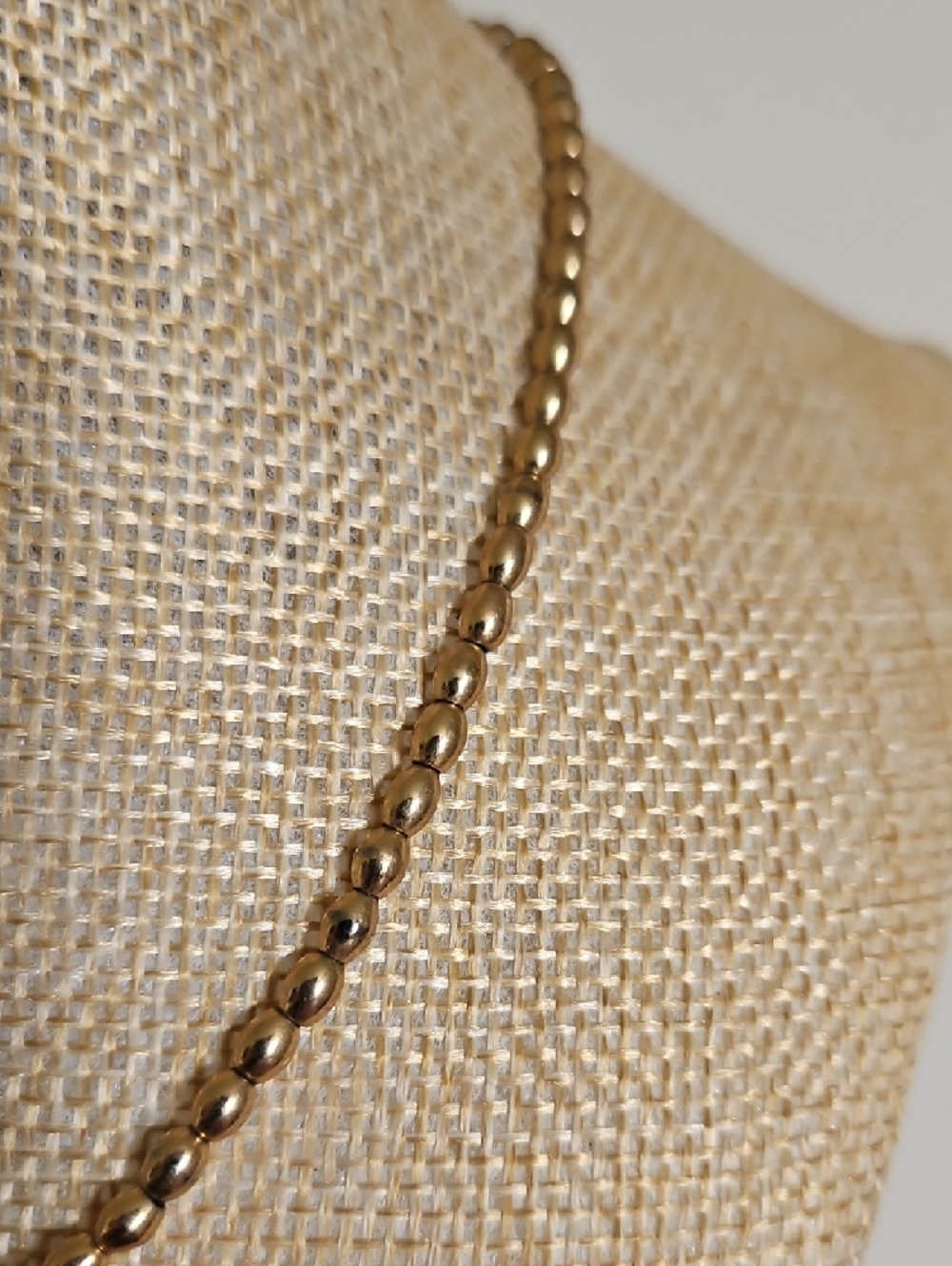 Liz Claiborne Gold-Tone Necklace with Burgundy Marquise Beads - Picture 5 of 10